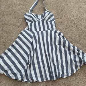 Striped Halter Dress